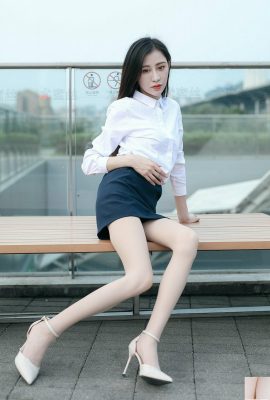 [YMS] Vol.023 다리 모델 Yi Ming OL은 테라스에서 휴식을 취하면서 아름다운 다리 사진을 찍습니다.[58P]