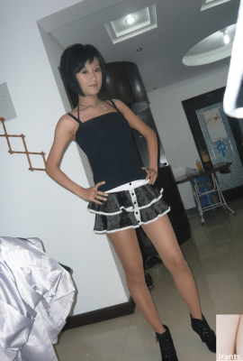 (루 모델 사진) 흑인 소녀 향기로운 나비 전복 복지 사진 중국 본토 미인모델-미나 01 (100P)