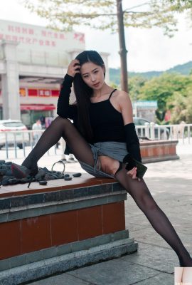 (온라인 컬렉션) XiuRen 모델-Xiao Ziyi Alice “Black Silk Grey Dress”(Part 2)(83P)