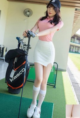 골프 소녀 Zhizhi의 엉덩이를 감싸는 짧은 스커트는 귀엽고 섹시합니다 (58P)