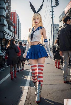 섬 스타일 AI 작문 소녀 4