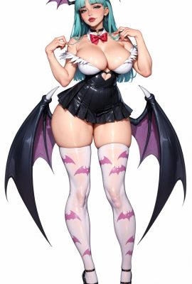 Lustfulwaifux -Morrigan Aensland Exam (Al Genated) * Patreon * 1