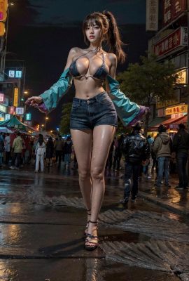 AI 그림 4-13 대만 야시장