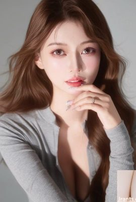 달콤한 여신 “Song Pinjie”는 키가 크고 슬림 한 그림 (10p)에 있습니다.