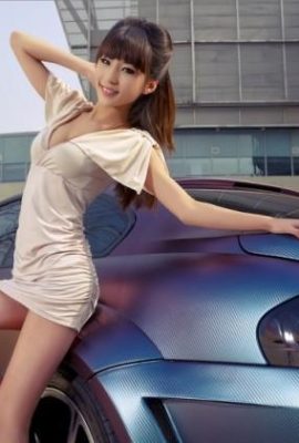 (검은 실크 바) 가슴 향상 긴 다리, 검은 실크 아름다운 다리 모델 Liu Yahan (35p)