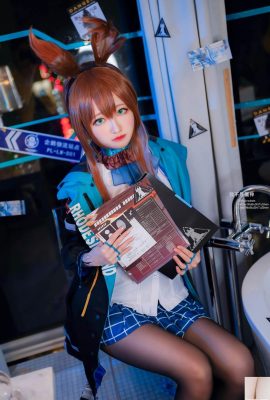 cos girl arty yati – 검은 실크 토끼 소녀 (22p)