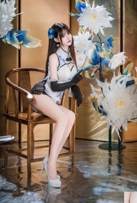 (인터넷 컬렉션) 복지 소녀 Mimi Hanyu의 “Blue and White Porcelain Cheongam”VIP 독점 (28p)