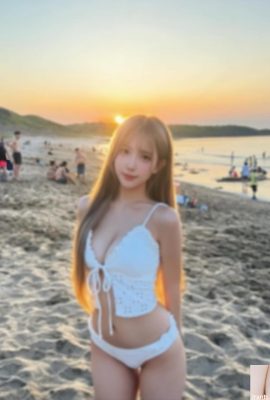 큰 눈 예쁜 소녀 “Cai Cai”매력적인 달콤한 미소와 깊은 커리어 라인 (10p)