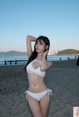 “이쉬안”의 달콤한 미소가 너무 매력적이에요, 그녀의 부드러운 하얀 몸매가 눈을 즐겁게 합니다 (10P)