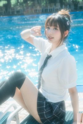 “꽃” 멜론씨드 페이스 + 매력적인 큰 눈 코로나 파우더 (10P)