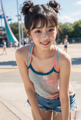 ★PATREON★ (뷰티 AI Wkey) 박람회의 귀여운 소녀 1